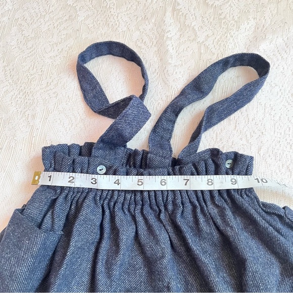 Tocoto Vintage girls wool blend suspender skirt - Picture 5 of 9